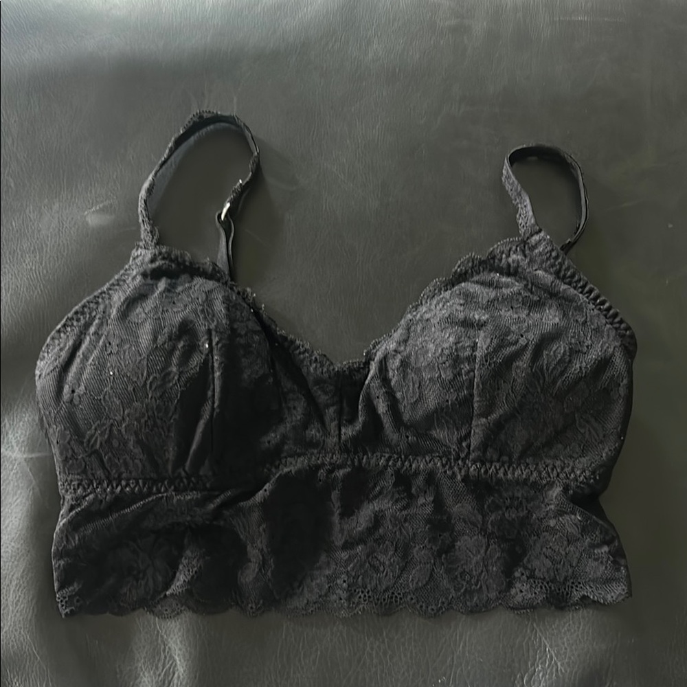 Gilly Hicks Black Seamless Bra with Adjustable Straps